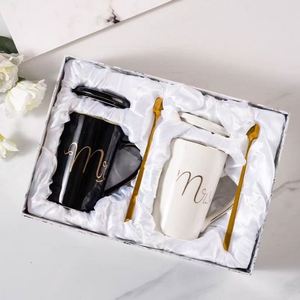 Eco-Friendly Personalized Wedding Gift Set Spoon Ceramic Coffee <b>Mugs</b> for Father's Day Graduation Any Occasion-Classic Handgrip - Product Image 3