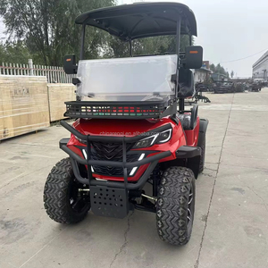 Voiturette de <span class=keywords><strong>golf</strong></span> électrique 2 places 60V avec châssis en acier, véhicule de patrouille certifié GCC pour le tourisme et la sécurité sur les campus - Product Image 1