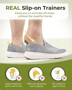 <span class=keywords><strong>Scarpe</strong></span> da Passeggio FitVille per <span class=keywords><strong>Uomo</strong></span>, Extra Larghe, Leggere e Traspiranti, Slip-On - Product Image 4