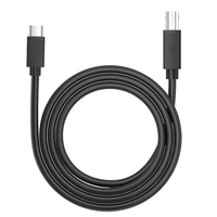 Cable de Impresora Tipo C B con Conector Cuadrado, Totalmente de Cobre, Trenzado, para Conexión de Teléfono Móvil/PC/Escáner/Teclado Eléctrico, Transferencia de Datos