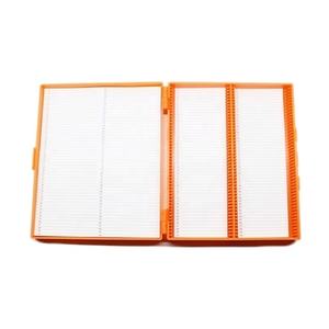 医療用途OEMカスタマイズサポート工場直接ABSプラスチックおよびガラスカバー2550スライド収納顕微鏡ボックス - Product Image 5