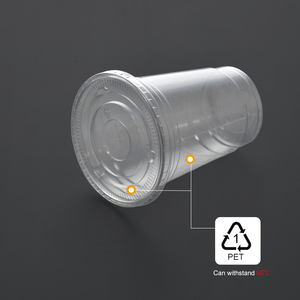 Ly nhựa dùng một lần trong suốt, ly uống nước nhựa, ly nhựa cứng in logo, nắp vòm phẳng - Product Image 4