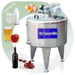 Egg Whites Wine Camel Milk Sterilization Tank Juice Professional Coil Juice Pasteurizer Htst for Sale