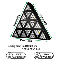Grace — éclairage Triangle Antique LED 16x30W + 576x0.3W, éclairage de scène rétro spécial RDM