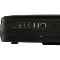 Proyector de Video Ultra Corta Distancia para Cine en Casa, Smart TV Láser 4K, 2500 Ansi DLP, Wifi, BT, Altavoz con Bajos, Proyector