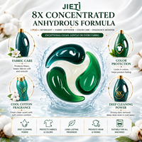 Capsules de lessive OEM 4-en-1 parfum Coton Frais, formule liquide, perles de lessive longue durée, fabricant