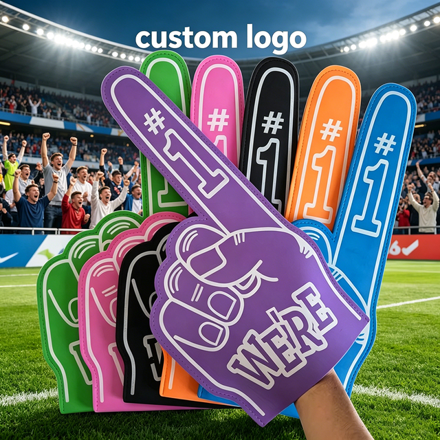 Wholesale Foam Cheering Hand, Custom Logo EVA #1 Finger, Giant Fan Gear for Sports, for Team Merchandise, Event Giveaways