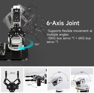 ZYSY DOFBOT <span class=keywords><strong>SE</strong></span> 6DOF KI-Vision Roboterarm Virtuelle Maschinensteuerung ROS <span class=keywords><strong>Python</strong></span>-Programmierung STM32-Controller Elektronische Module - Product Image 3