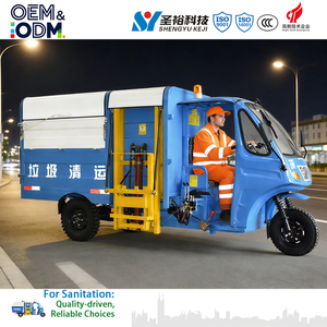 3-Wheel Mini <strong>Garbage</strong> <strong>Truck</strong> | 3.5m&sup3; <strong>Garbage</strong> Collection Tricycle With Side Bin | Waste Collection Tricycle - Product Image 3
