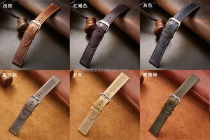 <span class=keywords><strong>Bracelet</strong></span> de <span class=keywords><strong>montre</strong></span> pour <span class=keywords><strong>homme</strong></span> de luxe italien fait main en <span class=keywords><strong>cuir</strong></span> de vachette véritable lisse 22mm 20mm <span class=keywords><strong>18mm</strong></span> à libération rapide pour Apple Watch - Product Image 4