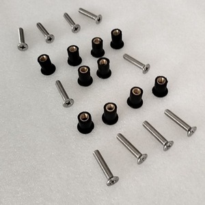 Tornillos Autorroscantes de Cabeza Plana Ranurada, Métricos, Negros, con Arandela, Rosca Derecha, para Uso General en la Industria - Product Image 4