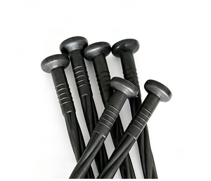 Estacas de Plástico Negro Retorcidas para Jardín, Clavijas de PP para Fijar Mallas Antihierbas y Telas de Paisajismo - Product Image 4