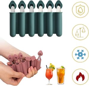 Bacs à glaçons miniatures en silicone écologiques à démoulage facile, petites bouteilles en plastique pour boissons en conserve et bâtonnets de crème glacée - Product Image 3