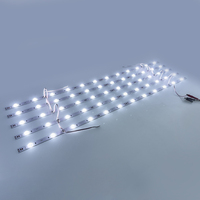 Bande lumineuse LED rigide DC 24V avec lentille à réflexion diffuse SMD3030, 12 LED par mètre, rétroéclairage LED en treillis, garantie de trois ans
