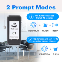 Nouveau système d'appel sans fil étanche pour restaurants, fast-food, bars, cafés - 16 pagers vibrants pour un service rapide des commandes