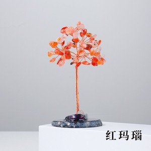 Árbol de Ágata con Cristales Naturales, Adorno de Árbol del Dinero, Decoración para Hogar u Oficina, Regalo, Venta al por Mayor - Product Image 5