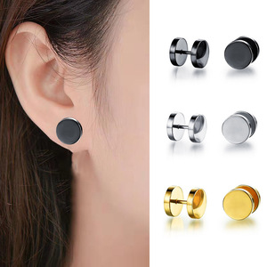 3 ~ 14mm piercing đường hầm Đen phẫu thuật thép cắm cheater Tai cắm đo Bông tai cơ thể đồ trang sức falso cắm kéo dài - Product Image 3