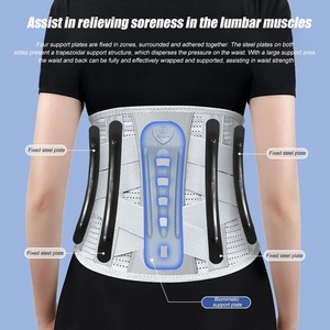 Ceinture de Soutien Dorsal pour le Bas du Dos avec Coussin Lombaire 3D et Barre de Maintien Biomimétique Élargie - Product Image 3