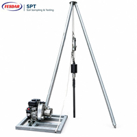 Kit d'équipement standard pour essai de pénétration (SPT) avec échantillonneur à cuillère fendue pour machine d'essai des sols géotechniques