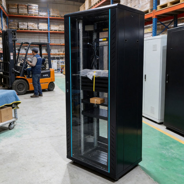 Industrial Standard 42U 19" Custom Data Center Server Rack Cabinet IP20 Protection Reinforced Cold Rolled Steel Enclosure Stock