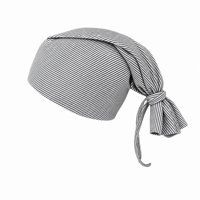 Bonnet en coton premium à nouer, avec logo personnalisé, vente en gros, camouflage, dessin animé, à carreaux, avec cordon de serrage