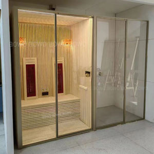 ضوء أحمر طيف كامل ساونا بالأشعة تحت الحمراء البعيدة صالة ألعاب رياضية مع دش خارجي وداخلي تصميم ألمانيا - Product Image 1