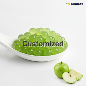 Green Apple <b>Popping</b> <b>Boba</b> Bubble Tea Halal Certified 3.2kg Ready-to-Eat - Product Image 2