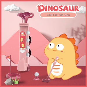 Bemay Toy Costume de golf de <span class=keywords><strong>dinosaure</strong></span> de simulation d'intérieur et d'extérieur, ensemble de golf de tête de club détachable jouet de simulation pour les enfants - Product Image 6