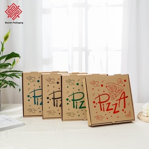 Baoren, venta al por mayor, cajas de pizza comerciales, 8/9/10/12 pulgadas, uso doméstico y en tienda, cajas de pizza corrugadas para comida para llevar, contacto con alimentos con logotipo - Product Image 4
