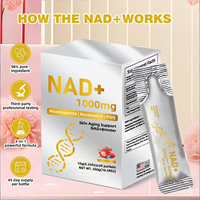 Complément NAD+ 1000mg Nicotinamide Resvératrol Régénération Cellulaire Santé de la Peau Booster NAD+ Soutien Mitochondrial Énergie