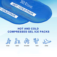 Packs de gel réutilisables chauds et froids personnalisés bleus certifiés CE pour la rééducation des blessures et les fournitures de thérapie par compresse froide