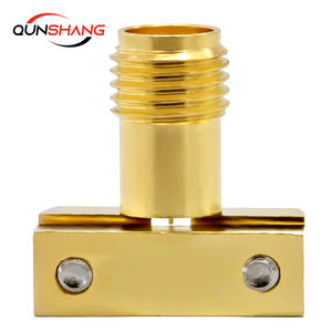 Conector sin soldadura de onda milimétrica RF de 50 ohmios, conector coaxial de montaje en placa hembra 02K243-40ME3 de desplazamiento de 25mm, 2 uds., 2 uds. - Product Image 4