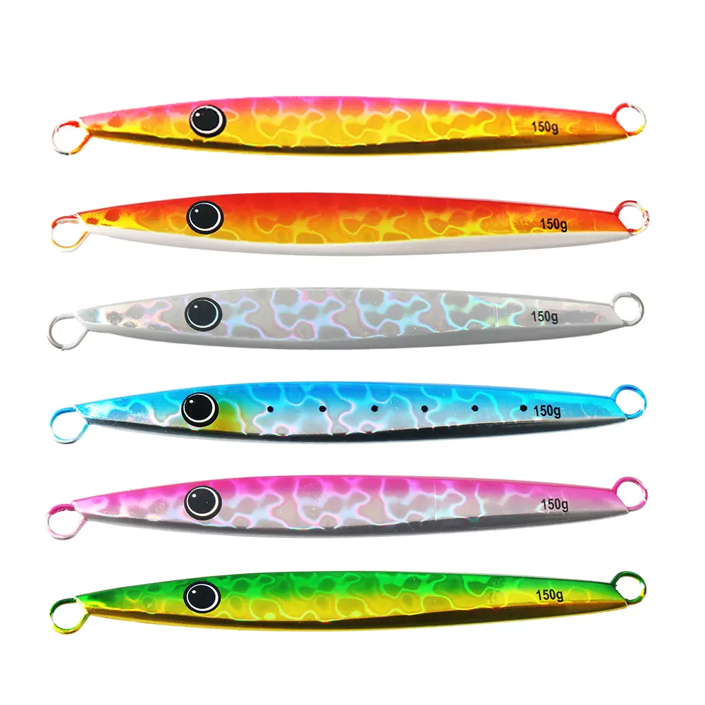 New 120g 150g 180g Jigging Lure Metal Jig luminous slow Fast Jigging Lure Deep Sea Fishing Speed Sinking Vertical Fishing