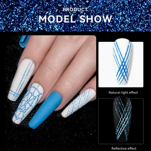 JTING nuovo arrivo nail trend 6 colori collezione disco riflettente spider gel nail art gel polish con due effetti private label