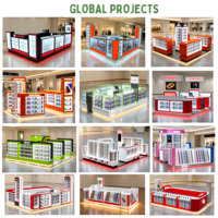 Estantes de Exhibición para Tiendas de Electrónica, Muebles de Diseño para Exhibición de Fundas de Teléfono, Kiosco para Accesorios de Telefonía