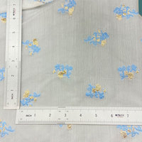 Tissu Jacquard métallique en Polyester et rayonne, léger, motif Floral, 70 g/m², pour robe d'été, offre spéciale
