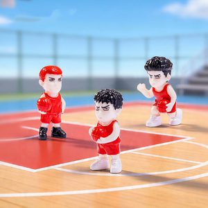 Mini figurine de joueur de basket en résine peinte à la main, décoration de voiture, micro-paysage, maison de poupée, décoration de bureau, souvenir sportif, cadeau - Product Image 1