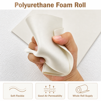 Rouleau de mousse de polyuréthane, éponge PU souple pour la doublure intérieure des équipements de protection, matériau amortissant les chocs