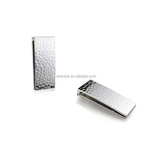 Money Clip Card Office Clip Metal Souvenir Gifts Hammerd Pattern Metal Wholesale in Stock Custom Luxury Die Casting Luxury WINKO