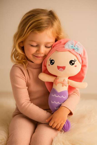 Peluche a Forma di Sirena Kelian, Decorazione a Tema Marino, Regalo di Compleanno, Morbido Pupazzo Stile Oceano per Bambine - Product Image 5