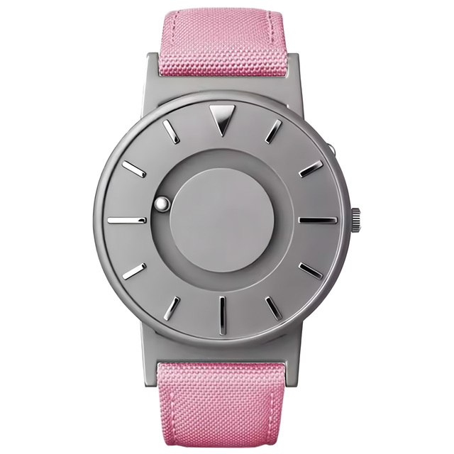 Magneto Ball Pointer Quartz Watches Fabric Magnetic Watches Perfect for the Blind Touch Watch for Men