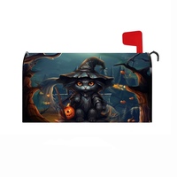 Housse de boîte aux lettres d'Halloween motif citrouille fantôme blanche, protection et décoration, prix usine