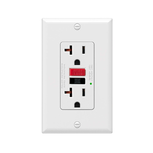 Wall Mounted Industrial Lamp <strong>Socket</strong> Receptacle In Garage 3 Prong 20a Double Gfci UL Electric Commercial Electrical Outlets Safe - Product Image 3