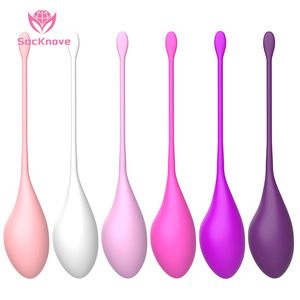SacKnove 6 Stück Set Weibliche Masturbation Liebhaber Vaginal Übung Ben Wa Postpartum Reparatur Sexspielzeug Kirsche Kegel Bälle für Frauen - Product Image 1