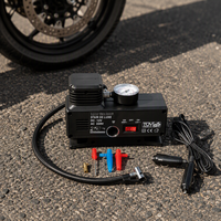 Pompe à air portable mini 12V en acier inoxydable pour la maison et la voiture, compresseur d'air pour voiture