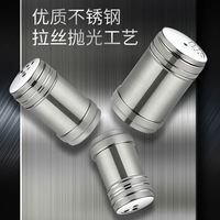 Dropshipping New Stainless Steel Spice Container Set - Versatile Household/outdoor BBQ Assaisonnement Bottles for Pepper/Salt/MSG