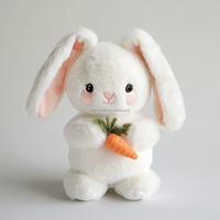 Vente en gros de jouets en peluche animaux, mini figurine de dessin animé, jouets en peluche lapin doux