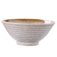 Vente en gros de bols à ramen en céramique de forme ronde, 7/8/9 pouces, bol à salade en porcelaine pour restaurant