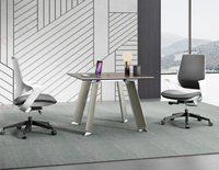 Table de conférence de bureau en bois OEM, meubles modernes, longues, personnalisées, pour 8 à 16 personnes