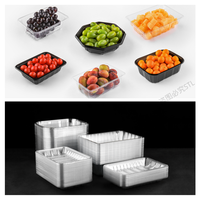 Blister en plastique jetable PET palette d'emballage frais plateau personnaliser fruits légumes plateau conteneur